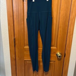 High-Waisted Teal Leggings